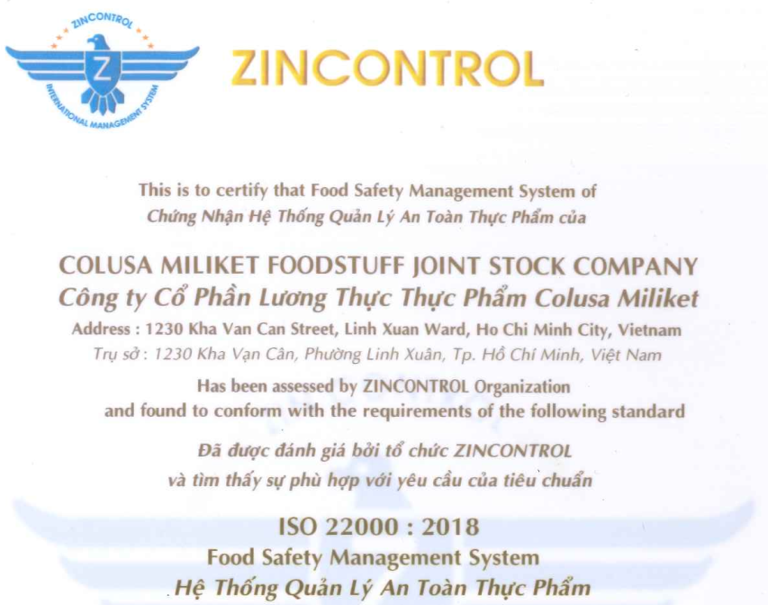 Hệ Thống Quản Lý An Toàn Thực Phẩm