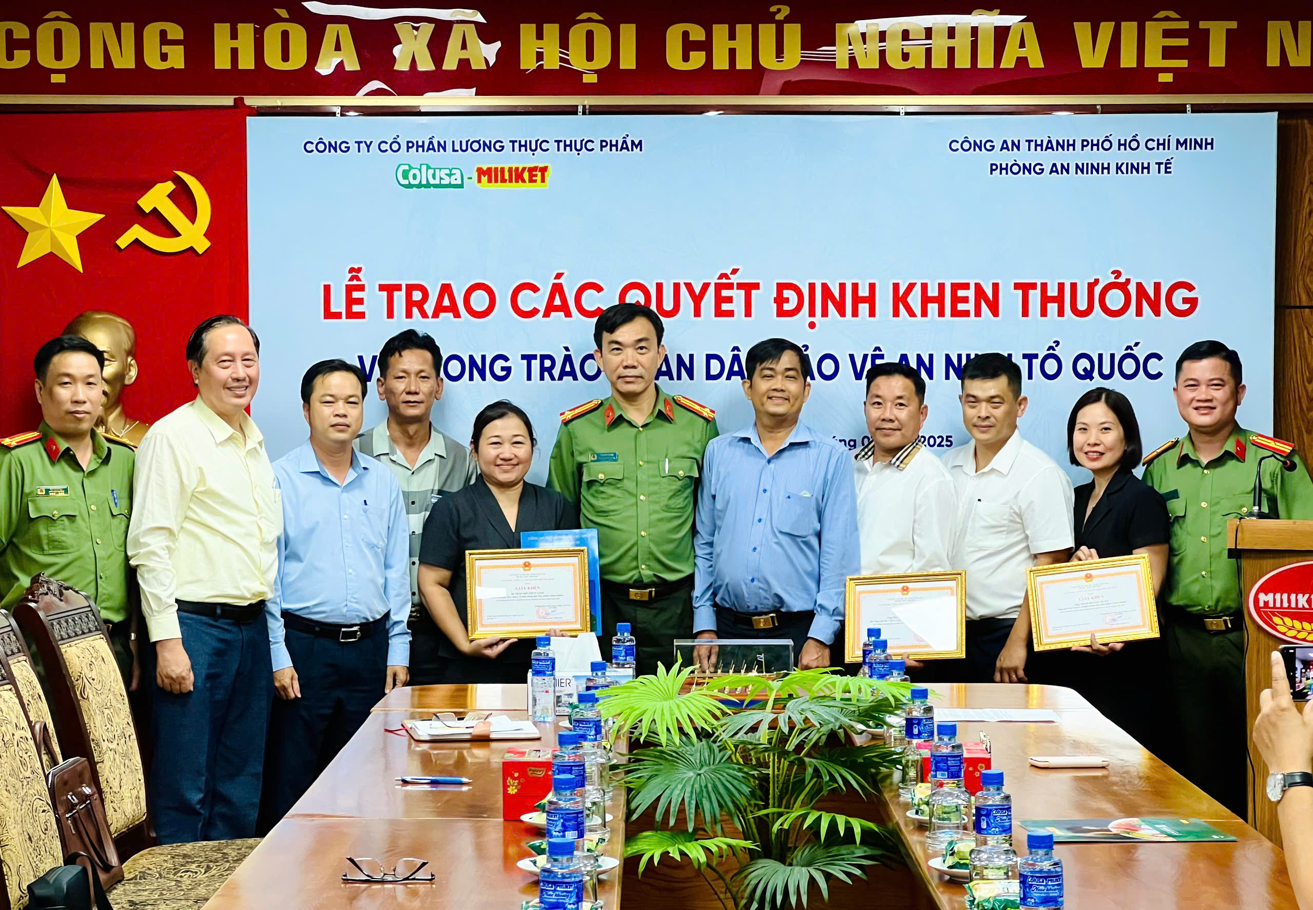 COLUSA - MILIKET vinh dự nhận quyết định khen thưởng phong trào 