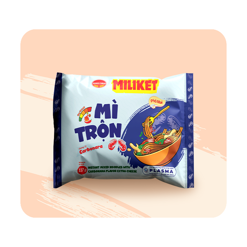 Mì Trộn hương vị Carbonara Phô Mai