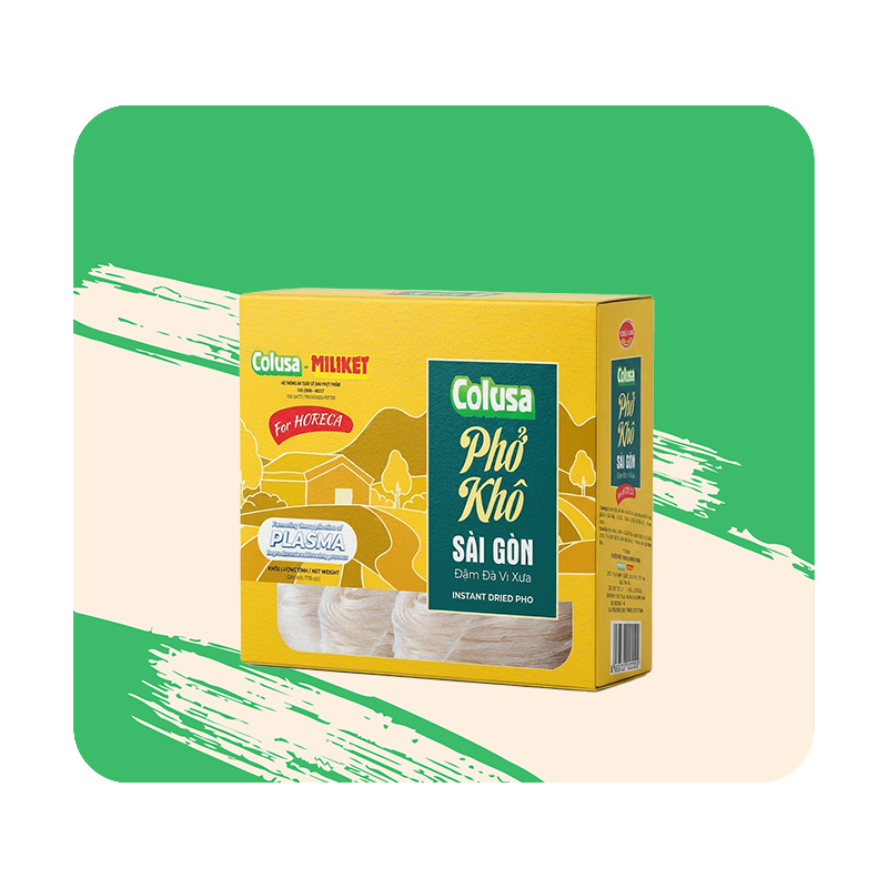 Phở Khô Ăn Liền Hộp Giấy 