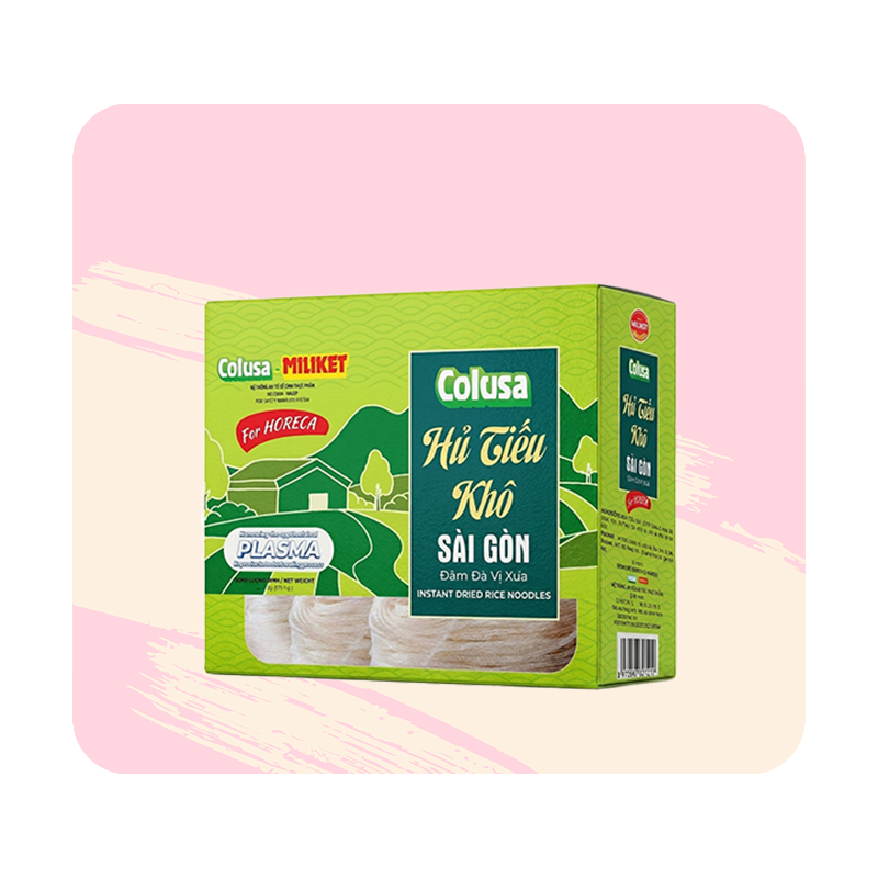 Hủ Tiếu Khô Ăn Liền Hộp Giấy 